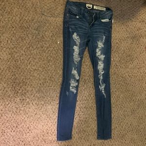 distressed jeans